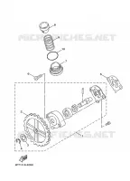 POMPE A HUILE pour Yamaha XC125E de 2008
