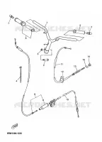 GUIDON ET CABLES pour Yamaha CS50 MACH G AIR de 2005