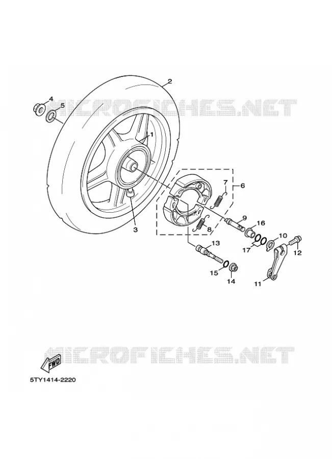 ROUE ARRIERE Yamaha SCOOTER 125 2005 FLAME X  XC125 FLAME  X