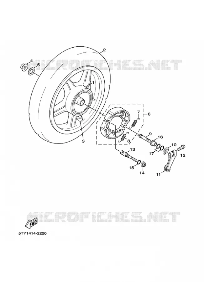 ROUE ARRIERE Yamaha SCOOTER 125 2005 FLAME X  XC125 FLAME  X