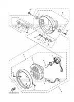 PHARE  pour Yamaha YBR125E de 2006