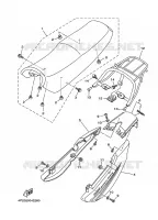 SELLE pour Yamaha YBR125E de 2006