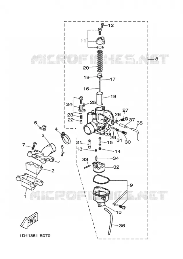 CARBURATEUR Yamaha MOTO 50 2007 X-LIMIT  X-LIMIT S.M