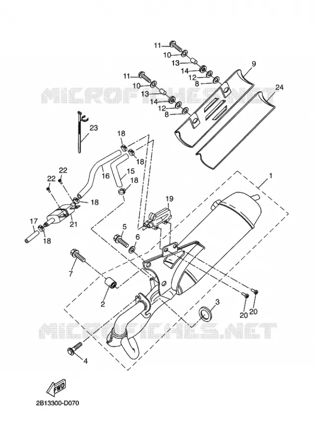 ECHAPPEMENT Yamaha SCOOTER 50 2005 STUNT  EW50 STUNT NAKED