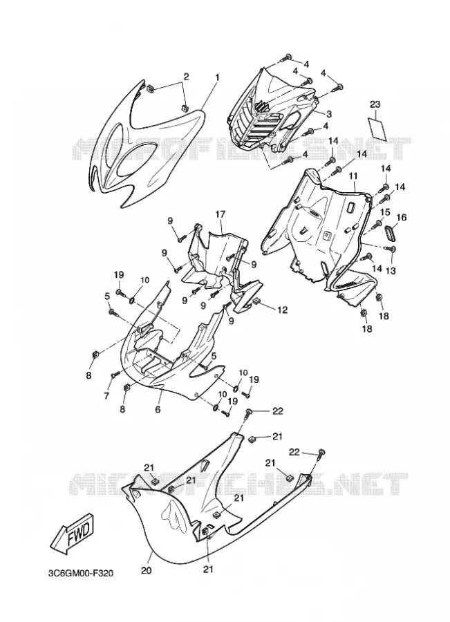 PROTEGE JAMBES Yamaha SCOOTER 50 2007 NITRO  YQ50 NITRO