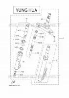 FOURCHE 2 pour Yamaha BOOSTER SPIRIT de 2008