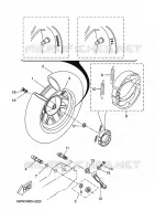 ROUE ARRIERE pour Yamaha BOOSTER SPIRIT de 2008