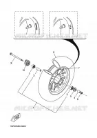 ROUE AVANT pour Yamaha BOOSTER SPIRIT de 2008