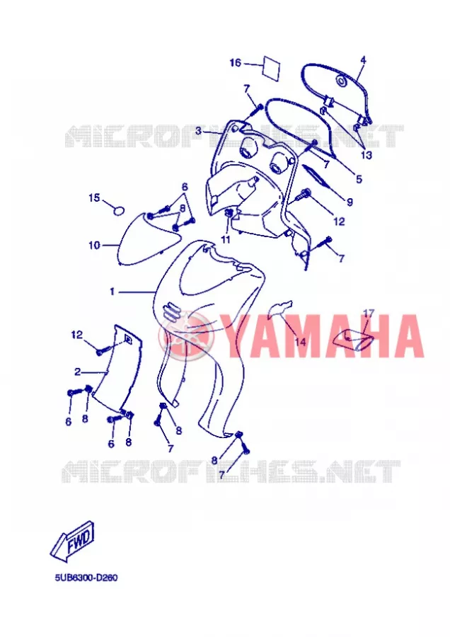 PROTEGE JAMBES Yamaha SCOOTER 50 2005 FLIPPER  YH50 FLIPPER
