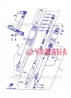 FOURCHE pour Yamaha DT125 de 2008