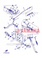 SUPPORT / REPOSE PIEDS pour Yamaha DT125 de 2008