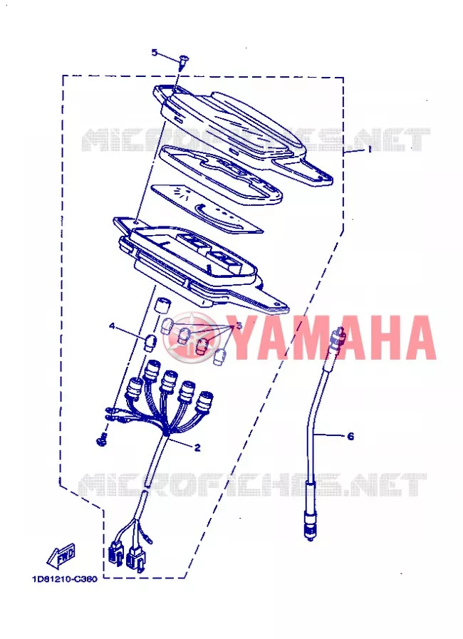 COMPTEUR  Yamaha MOTO 105 2004 Autres modeles  T105SE