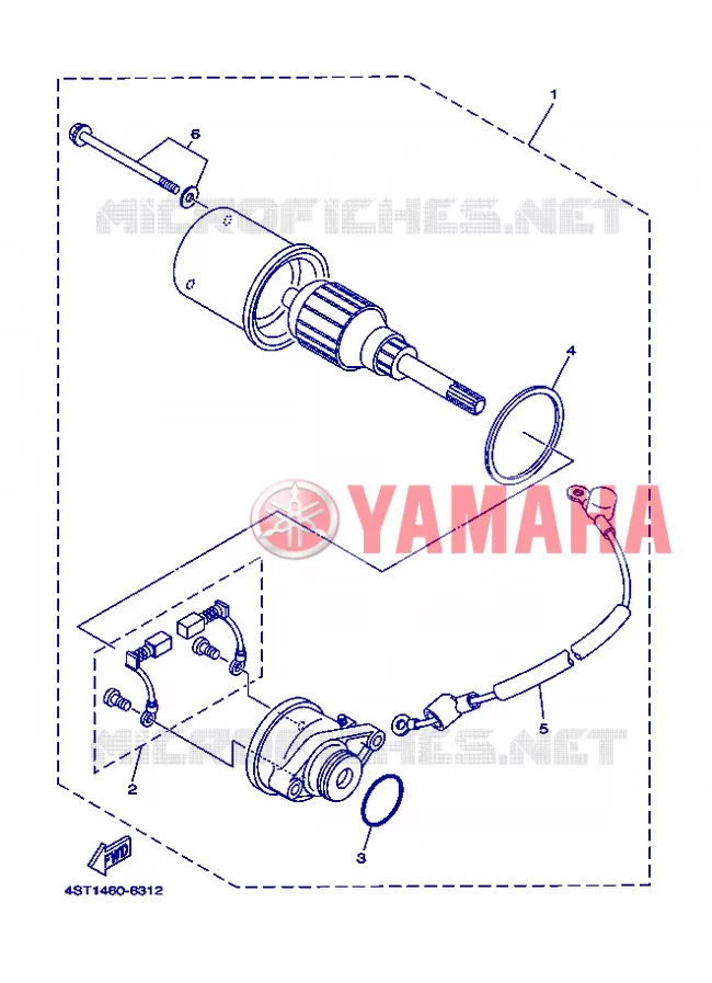 DEMARREUR Yamaha MOTO 105 2004 Autres modeles  T105SE