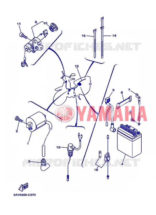 PARTIE ELECTRIQUE 1 Yamaha MOTO 105 2004 Autres modeles  T105SE