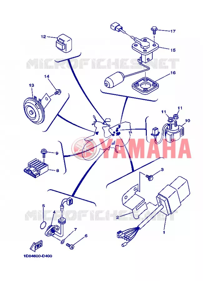 PARTIE ELECTRIQUE 2 Yamaha MOTO 105 2004 Autres modeles  T105SE