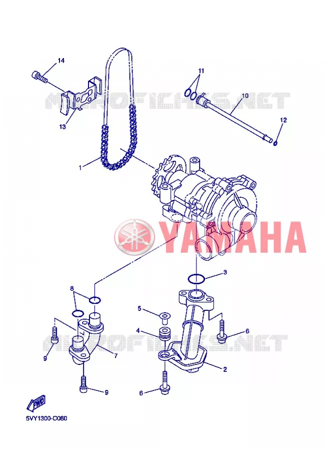 POMPE A HUILE Yamaha MOTO 1000 2007 R1  YZF-R1
