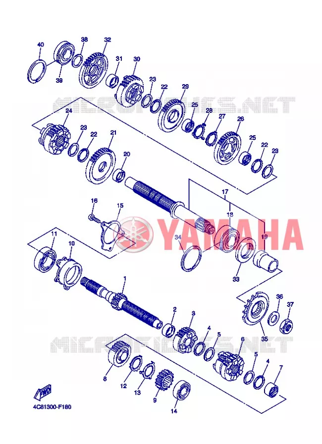 TRANSMISSION Yamaha MOTO 1000 2008 R1  YZF-R1 R1