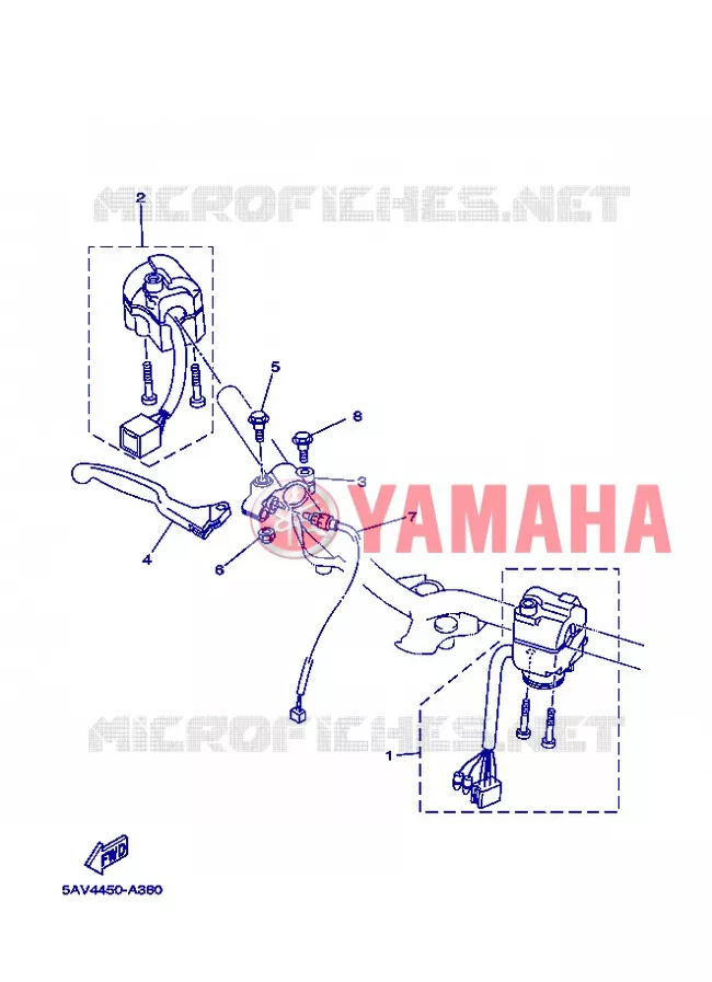 COMMODO / LEVIER Yamaha SCOOTER 105 2004 CRYPTON  T105E