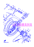ROUE ARRIERE pour Yamaha XJR1300 de 2004