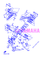 SUPPORT / REPOSE PIEDS pour Yamaha XJR1300 de 2004