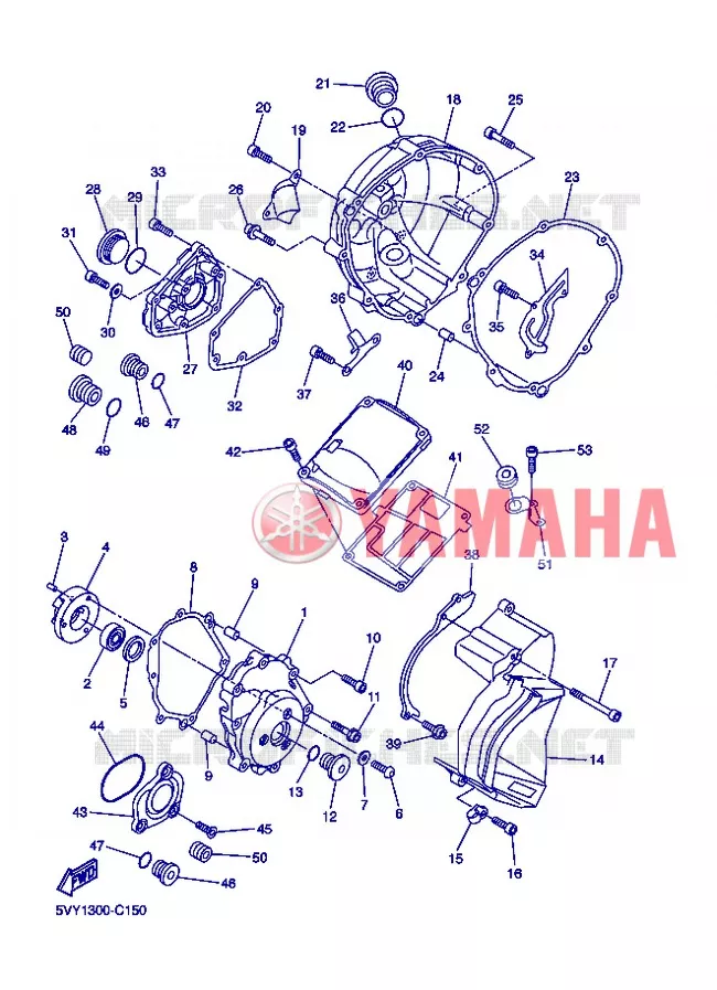 CARTER - MOTEUR 1 Yamaha MOTO 1000 2004 R1  YZF-R1 YZF-R1S R1