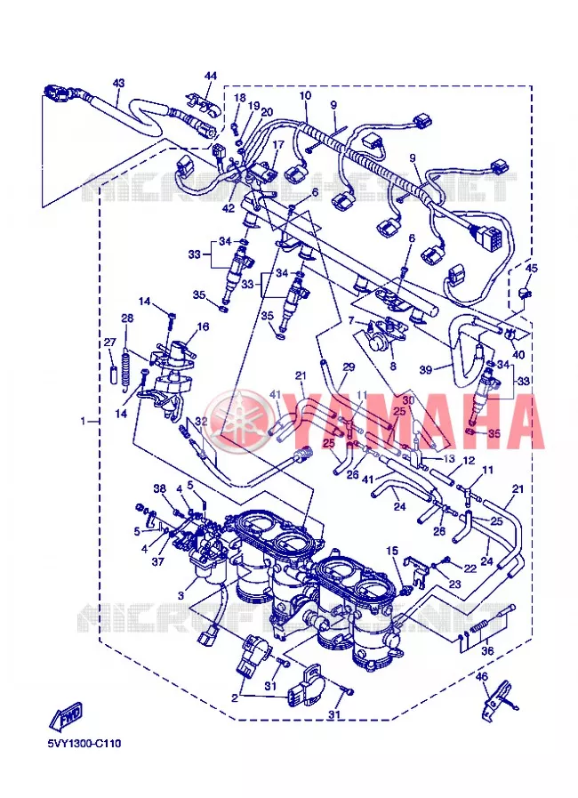ADMISSION 2 Yamaha MOTO 1000 2005 R1  YZF-R1 R1
