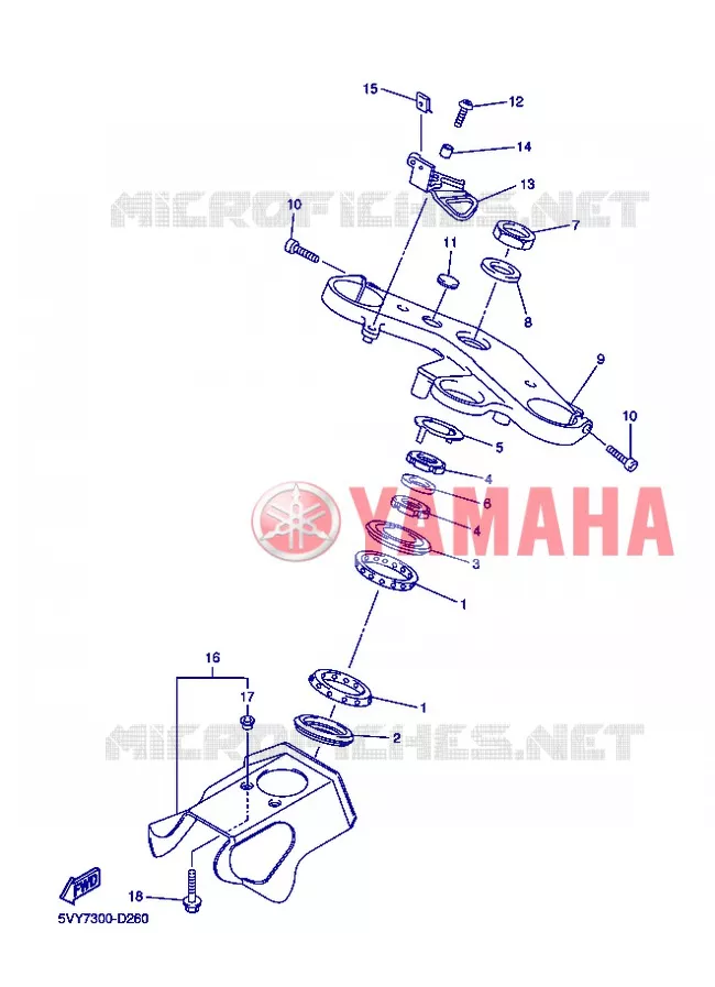DIRECTION Yamaha MOTO 1000 2006 R1  YZF-R1 R1