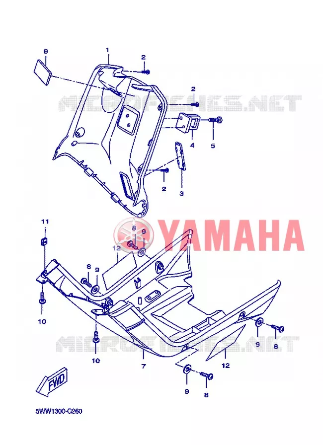 PROTEGE JAMBES Yamaha SCOOTER 50 2004 BOOSTER  CW50