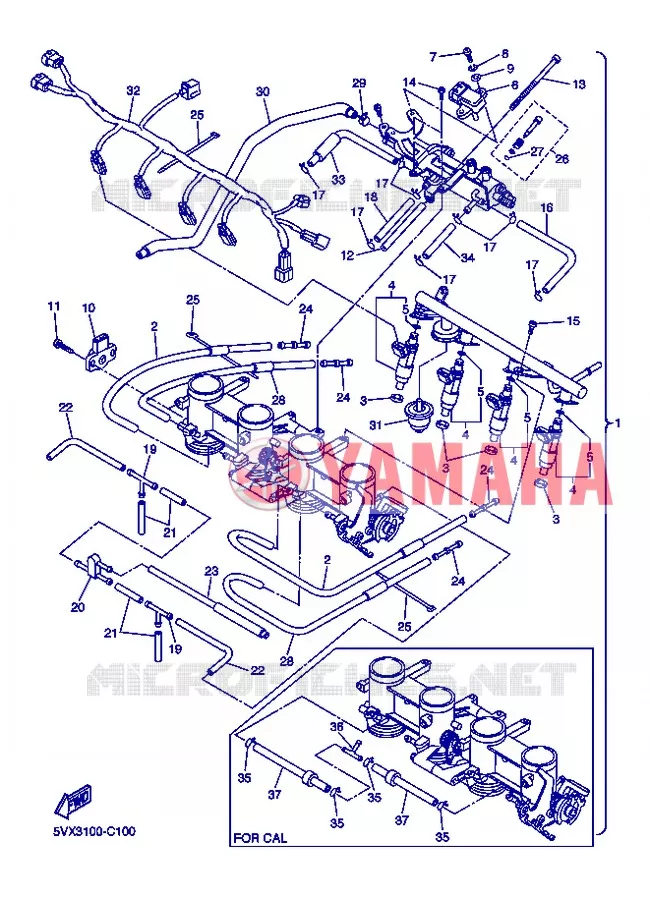 ADMISSION 2 Yamaha MOTO 600 2004 FAZER  FZ6-S FZ6-SS FZ6