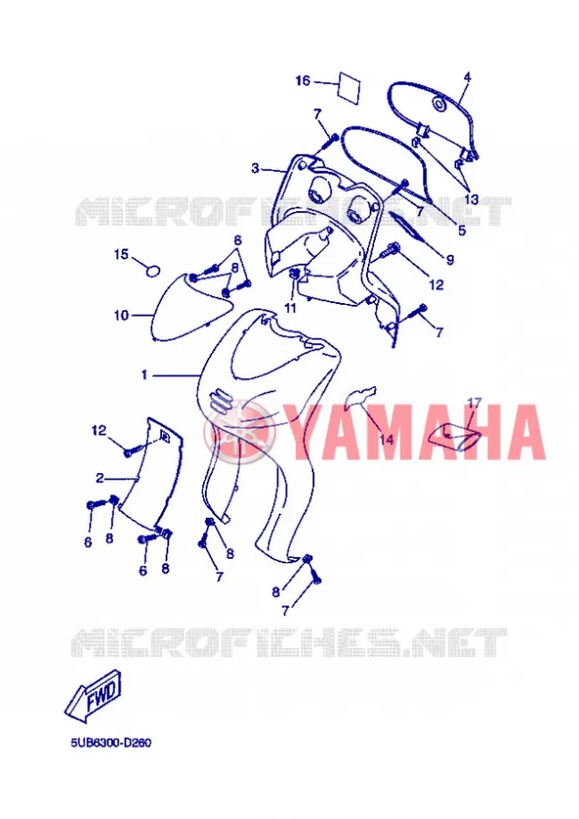 PROTEGE JAMBES Yamaha SCOOTER 50 2005 FLIPPER  YH50 FLIPPER