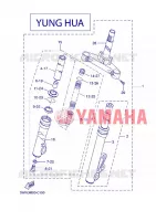 FOURCHE 2 pour Yamaha BOOSTER NAKED de 2007