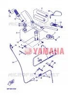 GUIDON ET CABLES pour Yamaha BOOSTER NAKED de 2007