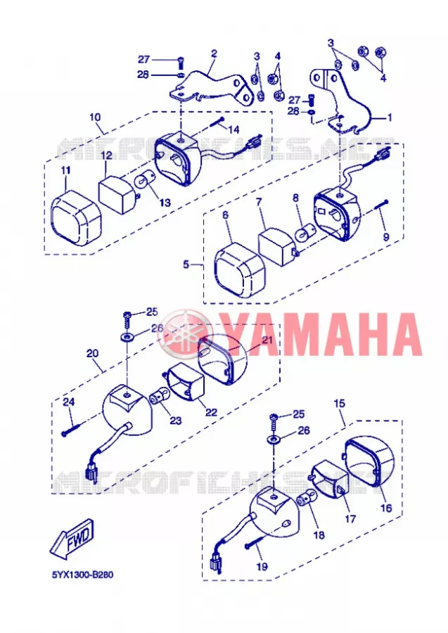 CLIGNOTANT Yamaha SCOOTER 50 2006 STUNT NAKED  EW50N STUNT NAKED