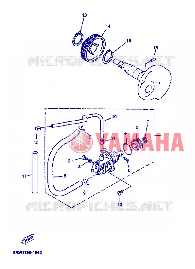 POMPE A HUILE Yamaha SCOOTER 50 2004 MACH  CS50 MACH G AIR