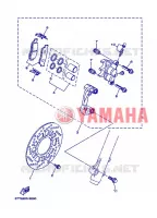 ETRIER DE FREIN AVANT pour Yamaha DT125 de 2008