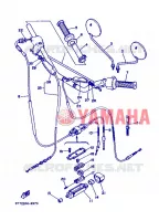 GUIDON ET CABLES pour Yamaha DT125 de 2008
