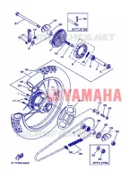 ROUE ARRIERE pour Yamaha DT125 de 2008