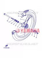 ROUE AVANT 2 pour Yamaha DT125 de 2008