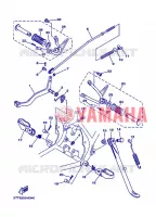 SUPPORT / REPOSE PIEDS pour Yamaha DT125 de 2008