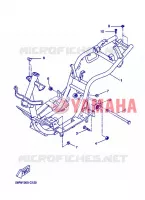 CADRE pour Yamaha BW'S 50 NAKED de 2008