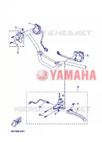 COMMODO / LEVIER pour Yamaha BW'S 50 NAKED de 2008