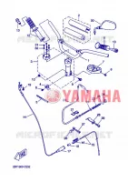 GUIDON ET CABLES pour Yamaha BW'S 50 NAKED de 2008