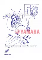 ROUE ARRIERE pour Yamaha BW'S 50 NAKED de 2008