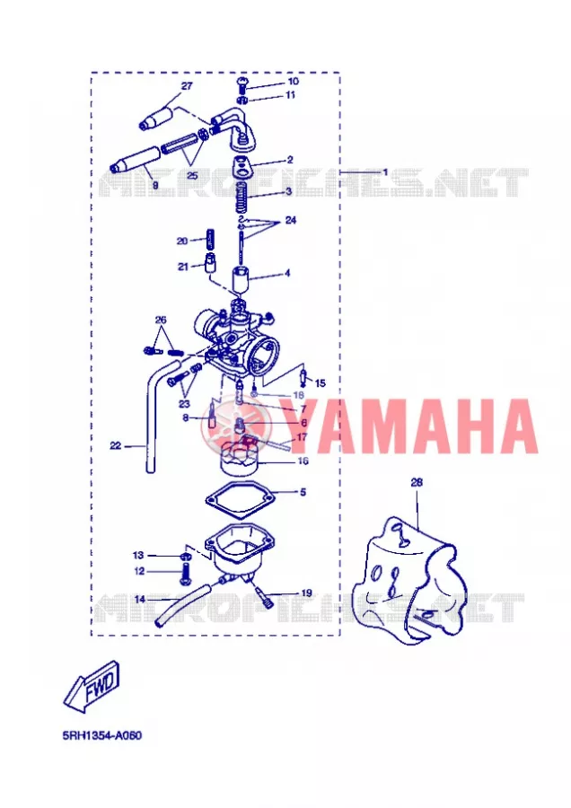 CARBURATEUR Yamaha SCOOTER 50 2006 ROCKET  CW50RSP POWER ROCKET
