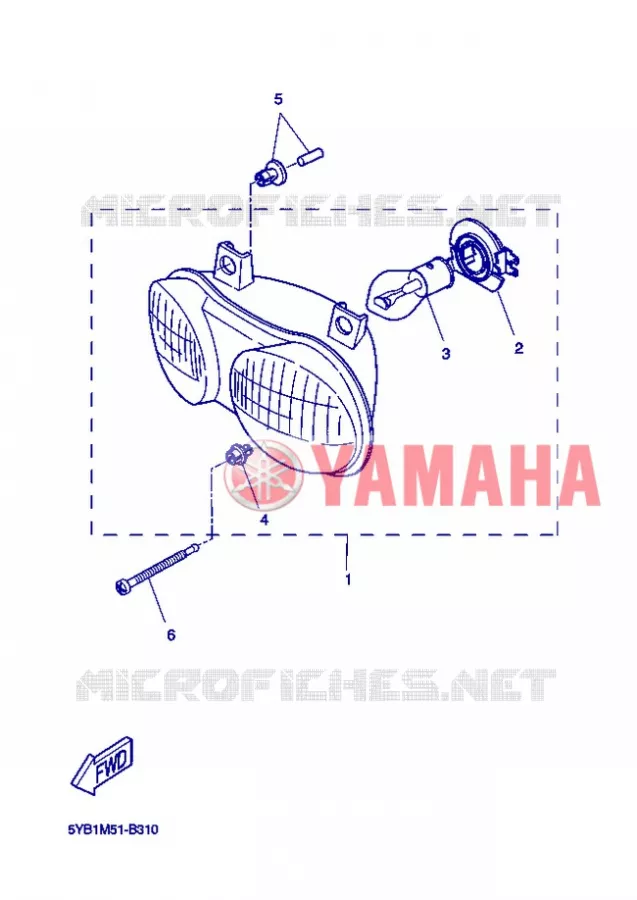 PHARE  Yamaha SCOOTER 50 2006 ROCKET  CW50RSP POWER ROCKET