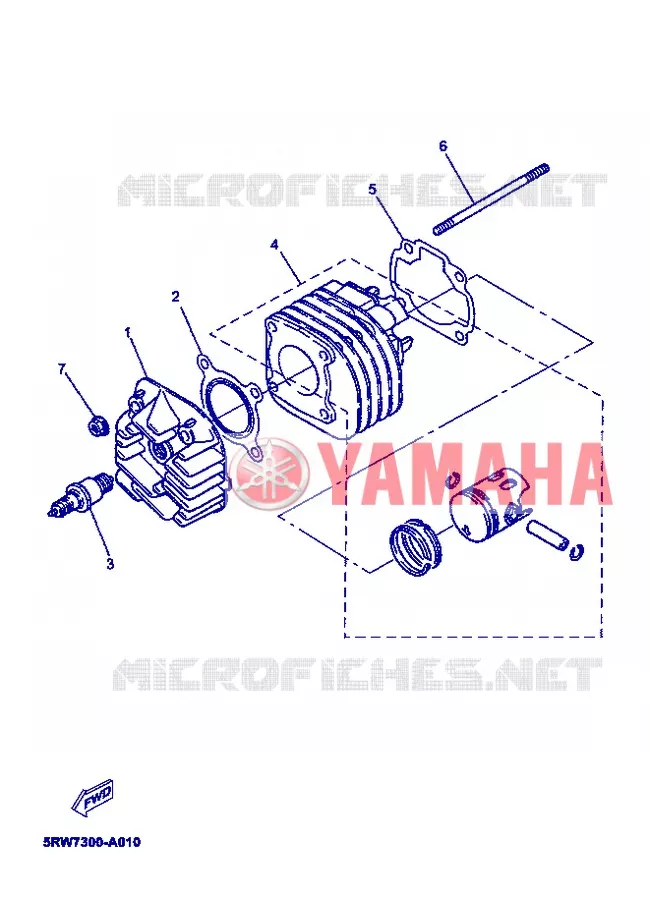 CYLINDRE Yamaha SCOOTER 50 2008 MACH G  CS50