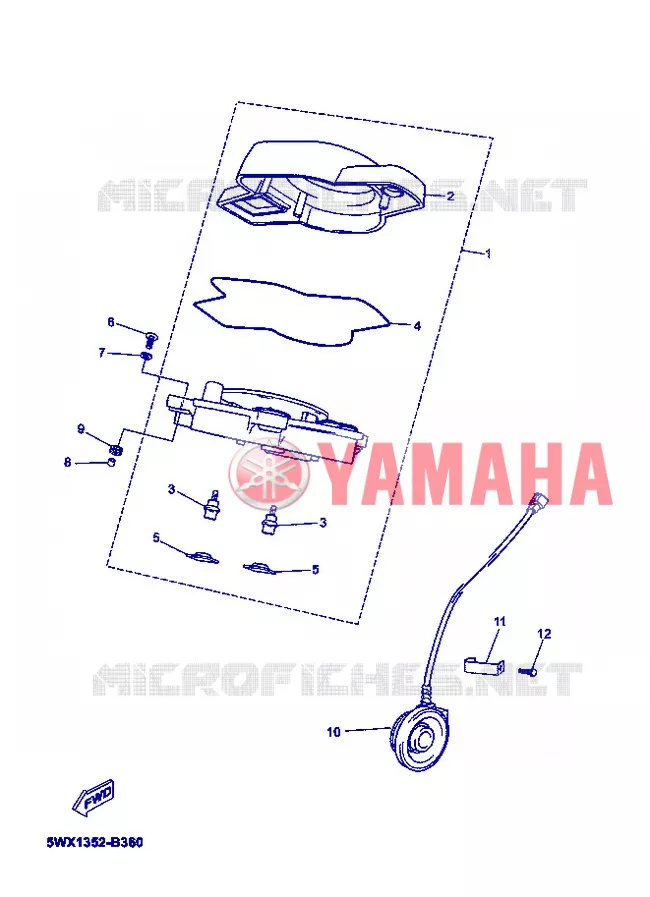 COMPTEUR  Yamaha MOTO 50 2007 XPOWER  TZR50 X-POWER