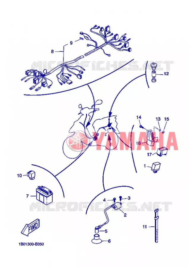 PARTIE ELECTRIQUE 2 Yamaha SCOOTER 50 2004 ROCKET  CW50RSP POWER ROCKET