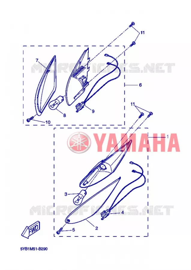 CLIGNOTANT Yamaha SCOOTER 50 2008 ROCKET  CW50RSP POWER ROCKET