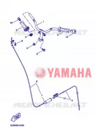 GUIDON ET CABLES pour Yamaha YQ50 de 2008
